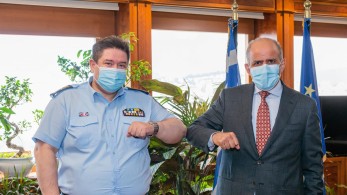 Συνάντηση του Αρχηγού της ΕΛ.ΑΣ. με τον Πρέσβη του Βασιλείου Σαουδικής Αραβίας