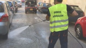 Δ. Αθηναίων: 20 εργαζόμενοι με 18 πλυστικά μηχανήματα “σάρωσαν” την Άνω Κυψέλη