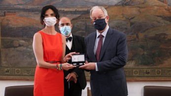 Συνάντηση Τασούλα με την Πρέσβη της Ιταλίας στην Αθήνα