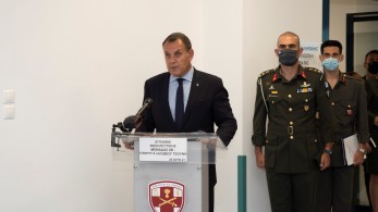 Ο Παναγιωτόπουλος στην τελετή εγκαινίων της Νοσηλευτικής Μονάδος 6Β του 401 ΓΣΝΑ