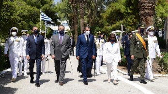 Παρουσία Παναγιωτόπουλου στην τελετή ορκωμοσίας νέων Σημαιοφόρων στη ΣΝΔ υπό την ΠτΔ