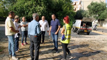 Σε γειτονιές της Αθήνας ο Γραμματέας της ΝΔ Γιώργος Στεργίου