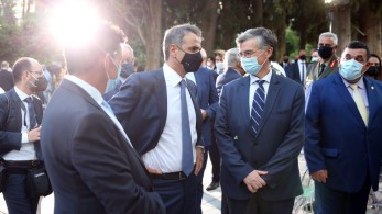 Τουρκία και κορωνοϊός κυριάρχησαν στα πηγαδάκια στο Προεδρικό Μέγαρο