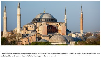 ΟΗΕ – UNESCO: Ερχεται διπλό χτύπημα στην Αγκυρα για Βαρώσια και Αγία Σοφία