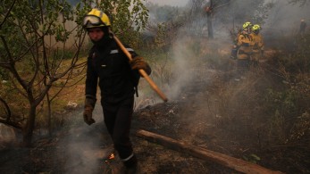 Σε πύρινο κλοιό Θρακομακεδόνες, Πάρνηθα