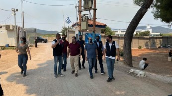 Δομές φιλοξενίας επισκέφθηκε ο Νότης Μηταράκης