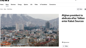 Παραιτείται η κυβέρνηση του Αφγανιστάν- H εξουσία στους Ταλιμπάν