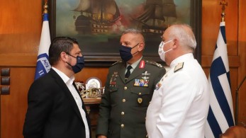 Ενημέρωση Χαρδαλιά από τον Α/ΓΕΕΘΑ Στρατηγό Κωνσταντίνο Φλώρο