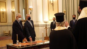 Υπουργείο Κλιματικής Κρίσης και Πολιτικής Προστασίας: Ορκίστηκαν Στυλιανίδης-Τουρνάς