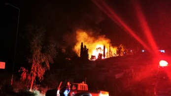 Φωτιά στη δομή προσφύγων στο Βαθύ Σάμου