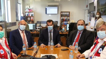 Επίσκεψη Πλεύρη στο ΕΚΑΒ-ΚΕΠΥ