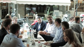 Συνάντηση Γρηγόρη Δημητριάδη με τη νεολαία της ΝΔ στη Θεσσαλονίκη