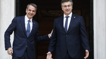 Συνάντηση Μητσοτάκη με τον πρωθυπουργό της Κροατίας: Εξαιρετικό το επίπεδο των διμερών σχέσεων