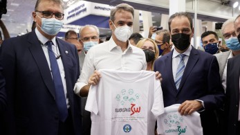 Επίσκεψη του πρωθυπουργού στα περίπτερα της 85ης ΔΕΘ