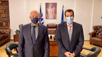Κέρκυρα: Η ενίσχυση του ΕΚΑΒ στο επίκεντρο της συνάντησης Θ. Πλεύρη, Σ. Γκίκα