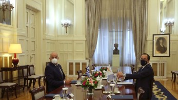 Κυπριακό και Αν. Μεσόγειος στο επίκεντρο της συνάντησης Δένδια-Χριστοδουλίδη