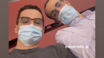 Στο ΣΕΦ Γρηγόρης Δημητριάδης και Κωνσταντίνος Μητσοτάκης