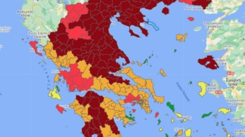 Κορωνοϊός: Ακόμη πέντε περιοχές στο «βαθύ κόκκινο» του επιδημιολογικού χάρτη