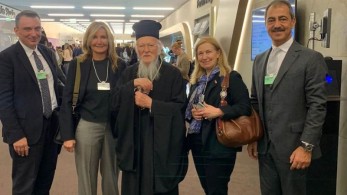 Η Μαρέβα με τον Πατριάρχη Βαρθολομαίο για την κλιματική αλλαγή