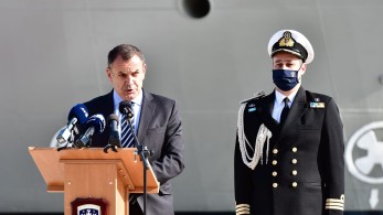 Παρουσία Παναγιωτόπουλου στην Τελετή Ονοματοδοσίας-Εντάξεως του Πλοίου «ΑΙΑΣ»