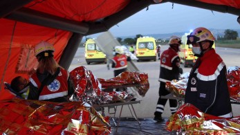 Ευρείας κλίμακας άσκηση ετοιμότητας στο αεροδρόμιο Θεσσαλονίκης (vid, pics)