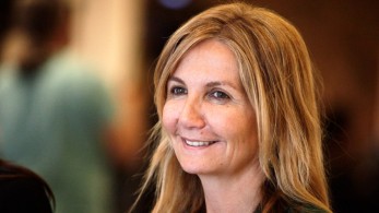 Μαρέβα Μητσοτάκη και Ιωάννα Παλιοσπύρου σε εκδήλωση κατά της βίας απέναντι στις γυναίκες