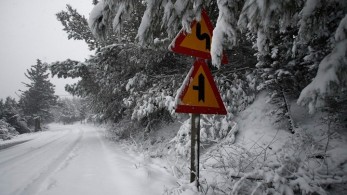 Θεσσαλία: Κλειστοί δρόμοι – Πού απαιτούνται αλυσίδες