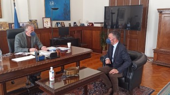 Συνάντηση Καλαφάτη με τον πρόεδρο του Δικηγορικού Συλλόγου Θεσσαλονίκης