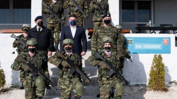 Στα επιτηρητικά φυλάκια «ΟΘΩΝΩΝ» και «ΜΟΛΥΒΔΟΣΚΕΠΑΣΤΟ» ο Ν. Χαρδαλιάς