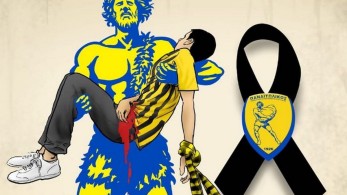 Δολοφονία 19χρονου: Συγκινητικό εικαστικό του Παναιτωλικού