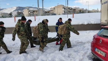 Κακοκαιρία “Ελπίδα”: Πολύτιμη η προσφορά των Ενόπλων Δυνάμεων