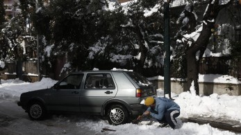 Στους 80 πόντους το χιόνι στο Χαλάνδρι
