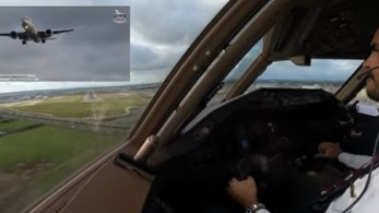 Περιπετειώδης προσγείωση αεροσκάφους στο Χίθροου λόγω της Γιούνις (vid)