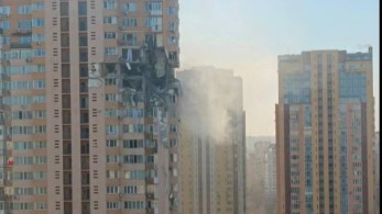 Ουκρανία: Συγκλονιστικά ντοκουμέντα από τον βομβαρδισμό πολυκατοικίας στο Κίεβο