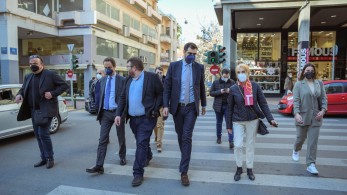 Σε Κυψέλη και Αγιο Παντελεήμονα αντιπροσωπεία της ΝΔ -Π. Μαρινάκης: Στεκόμαστε δίπλα σε κατοίκους και επαγγελματίες