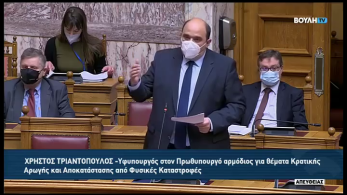 Τριαντόπουλος: Σύντομα οι πυρόπληκτοι αγρότες θα λάβουν τις δικαιούμενες προκαταβολές