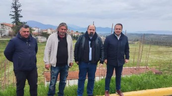 Στον Ταξιάρχη Εύβοιας με δώρα ο Τριαντόπουλος