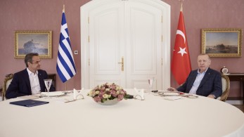 Σε εξέλιξη το γεύμα Μητσοτάκη με Ερντογάν