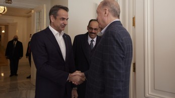Ολοκληρώθηκε η συνάντηση του πρωθυπουργού με τον Tούρκο πρόεδρο