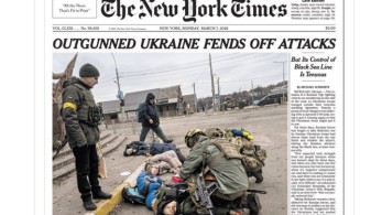 Εισβολή στην Ουκρανία: Το σκληρό πρωτοσέλιδο των ΝΥΤ