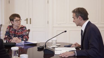 Συνάντηση Μητσοτάκη με την Πρόεδρο της Ευρωπαϊκής Τράπεζας Ανάπτυξης
