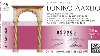 Εθνικό Λαχείο: 1.000.000 ευρώ και πολλά ενδιάμεσα έπαθλα έως 100.000 ευρώ