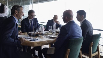 Γεύμα του Πρωθυπουργού με τους ξένους ηγέτες
