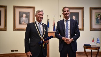 Το Χρυσό Μετάλλιο Αξίας της Πόλεως των Αθηνών απένειμε ο Δήμαρχος Αθηναίων στον Βασιλιά των Βέλγων Φίλιππο