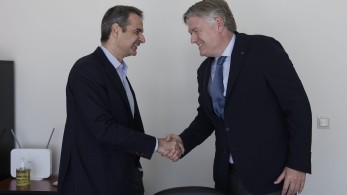 Συνάντηση Μητσοτάκη- Ιστούριθ στο συνέδριο της Νέας Δημοκρατίας