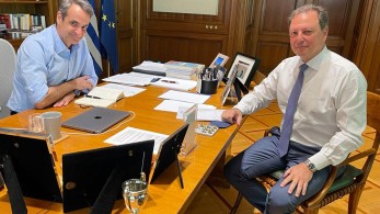 Συνάντηση Μητσοτάκη με Λιβανό