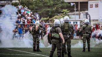 Καπνογόνα και δακρυγόνα σε αγώνα Γ’ Εθνικής