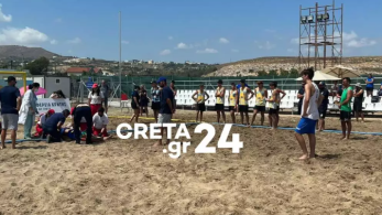Σοβαρός τραυματισμός Έλληνα αθλητή στο Παγκόσμιο Πρωτάθλημα Beach Handball