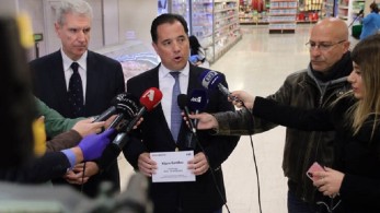 Αυτοψία σε σούπερ μάρκετ από τον Άδωνι Γεωργιάδη