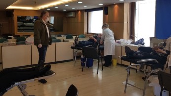 Εθελοντική αιμοδοσία στο ΥΠΕΣ- To μήνυμα Θεοδωρικάκου